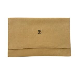Louis Vuitton Tan Envelope flap dust bag with LV Monogram